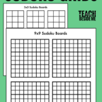 Free Printable Blank Sudoku Grids Teach Beside Me