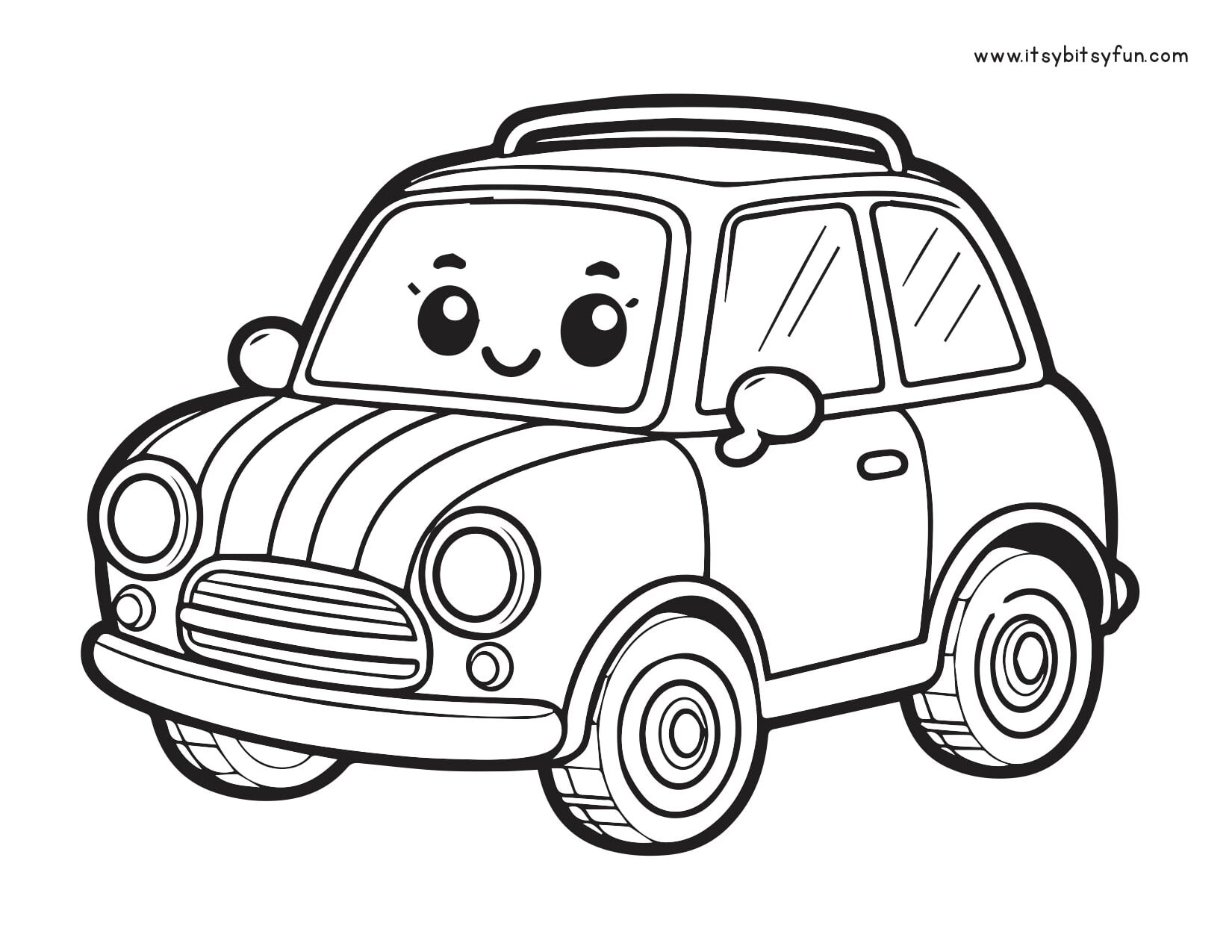 Free Printable Car Coloring Pages For Kids Itsy Bitsy Fun