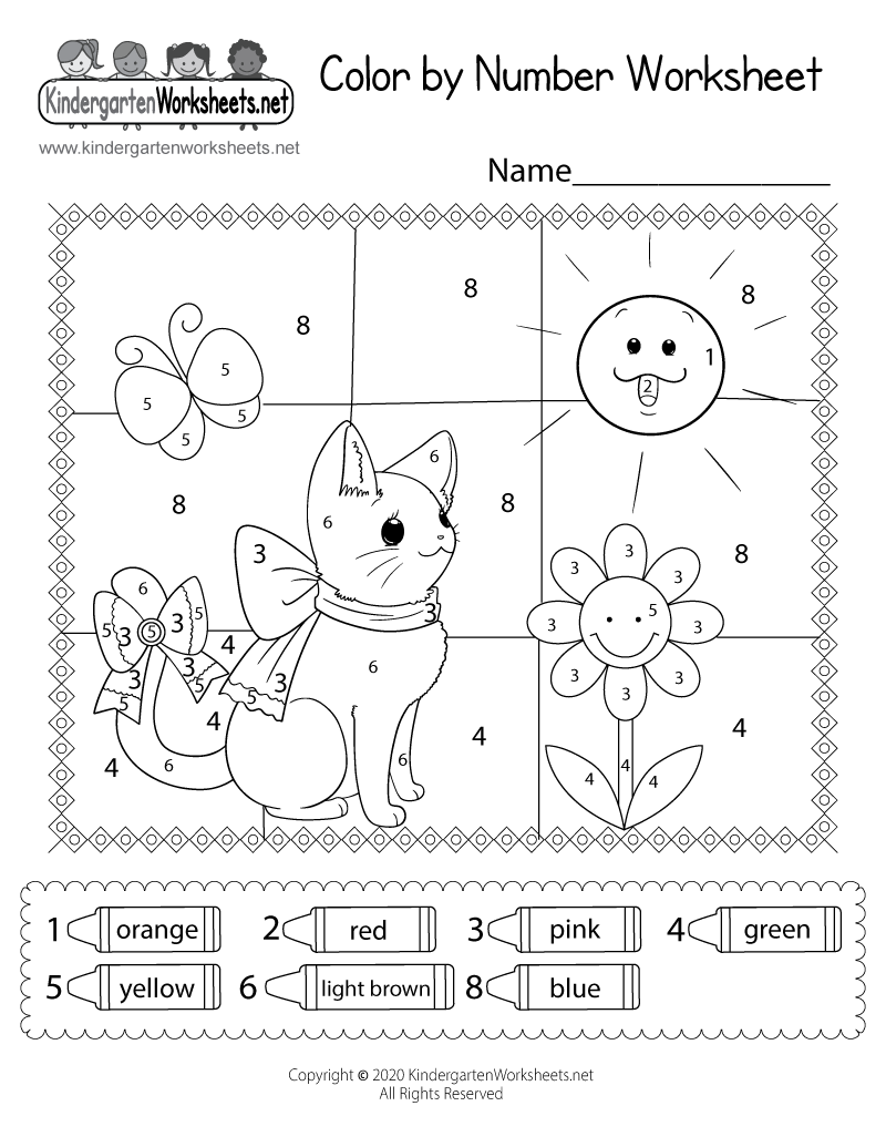 Free Printable Color Worksheets Pdf