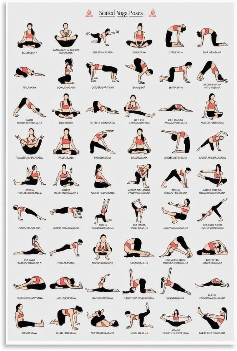 28 Day Chair Yoga Chart Printable