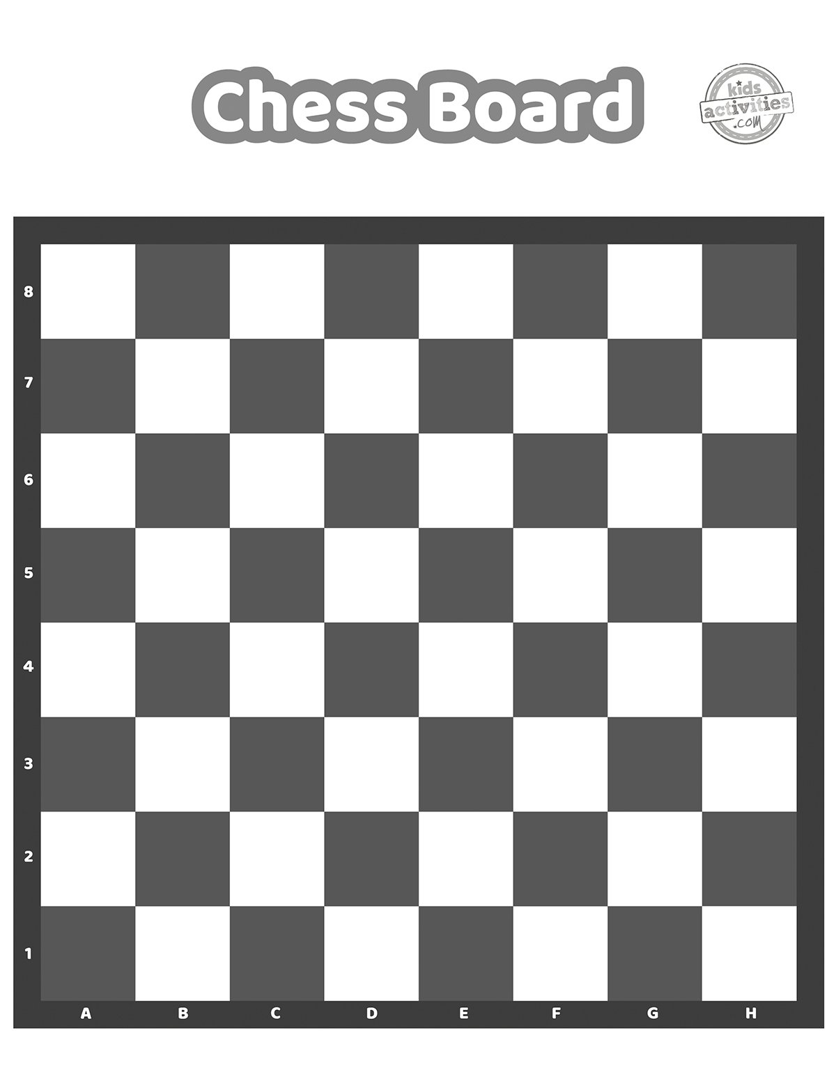 Chess Printable Worksheets
