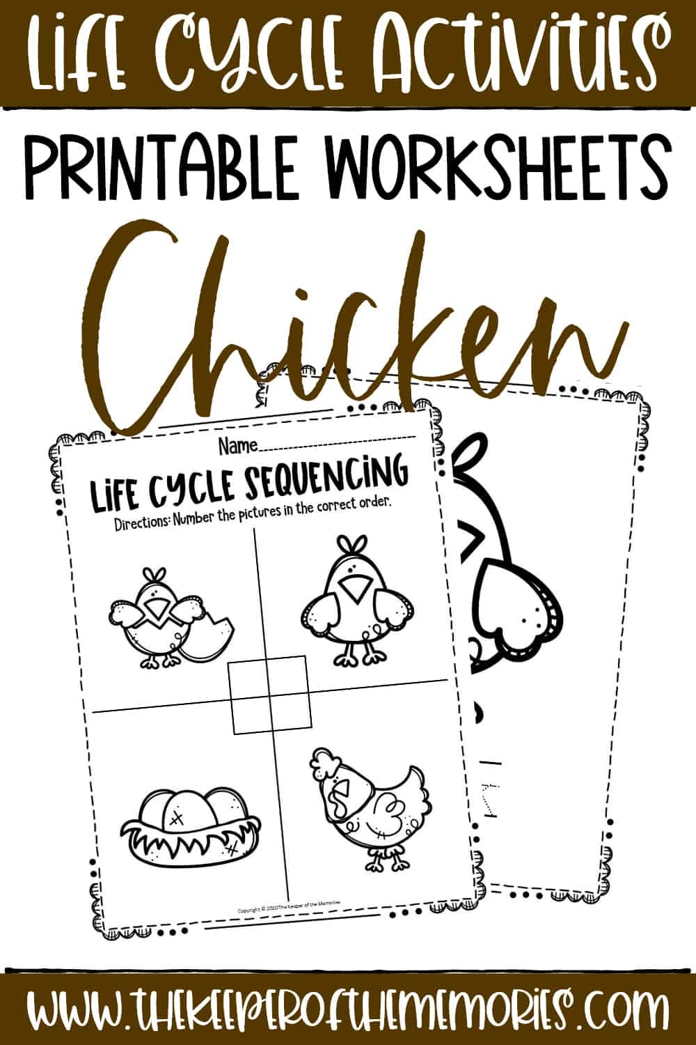 Free Printable Chicken Life Cycle Worksheets The Keeper Of The Memories