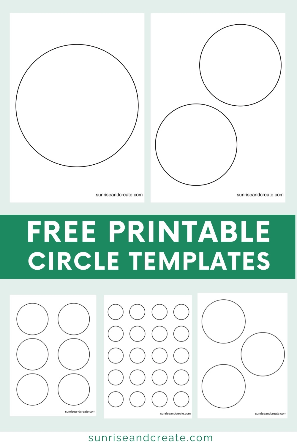 Free Printable Circle Templates Free Printable Circle Templates
