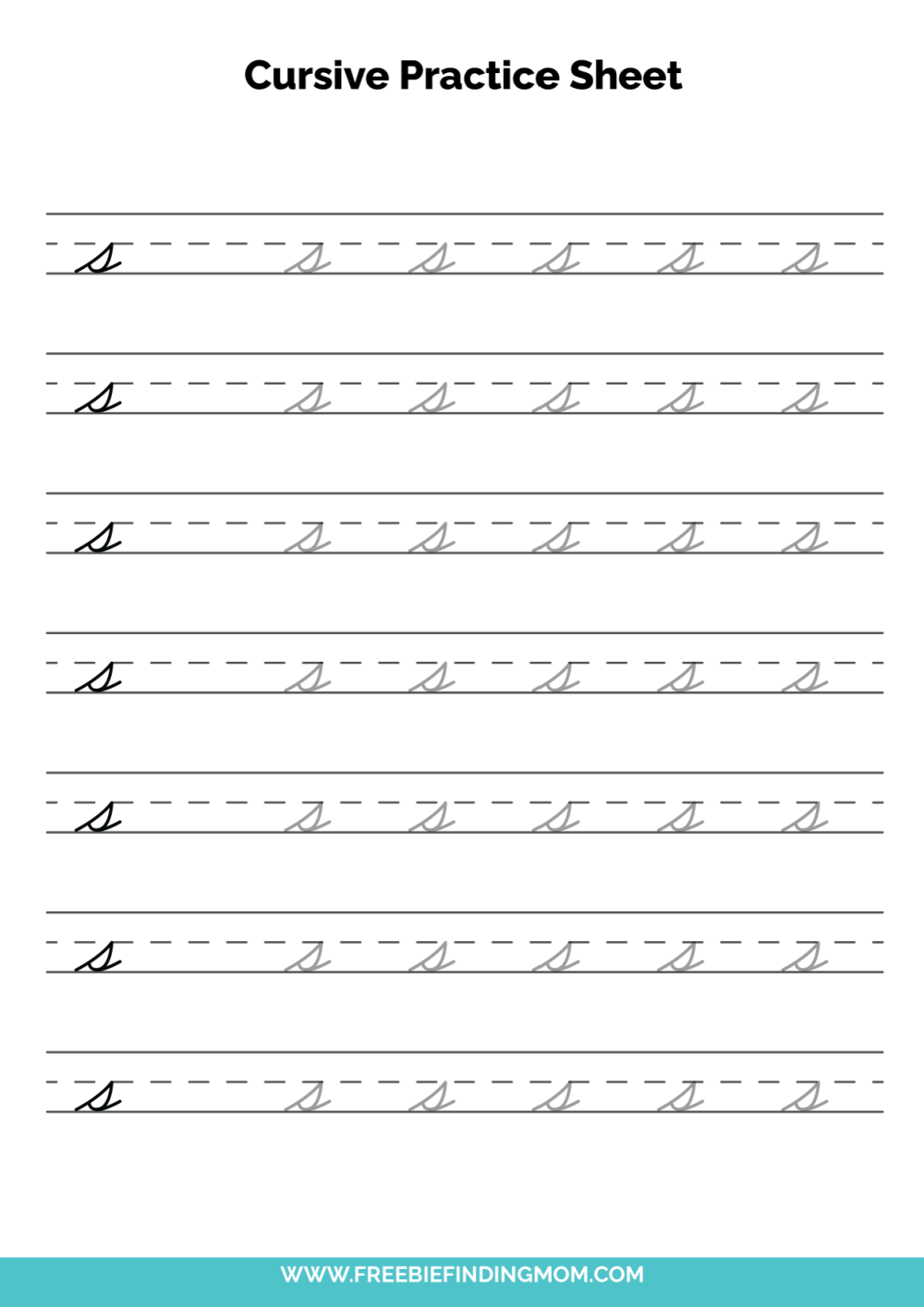Free Printable Cursive Worksheets