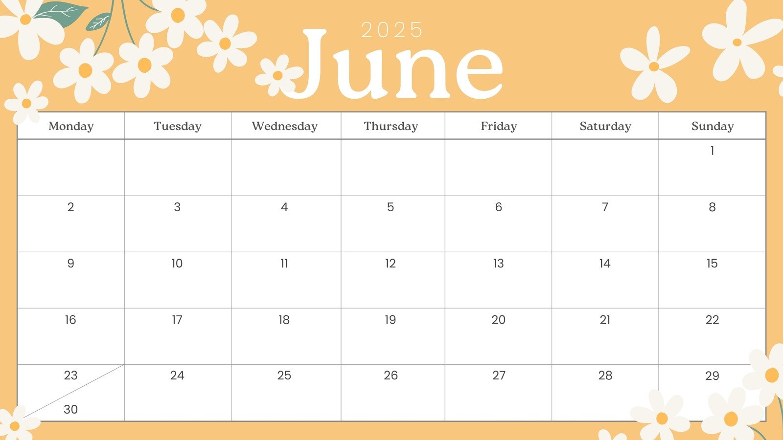 June Calender 2025 Printable June Calender 2025 Printable