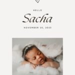 Free Printable Customizable Birth Announcement Templates Canva