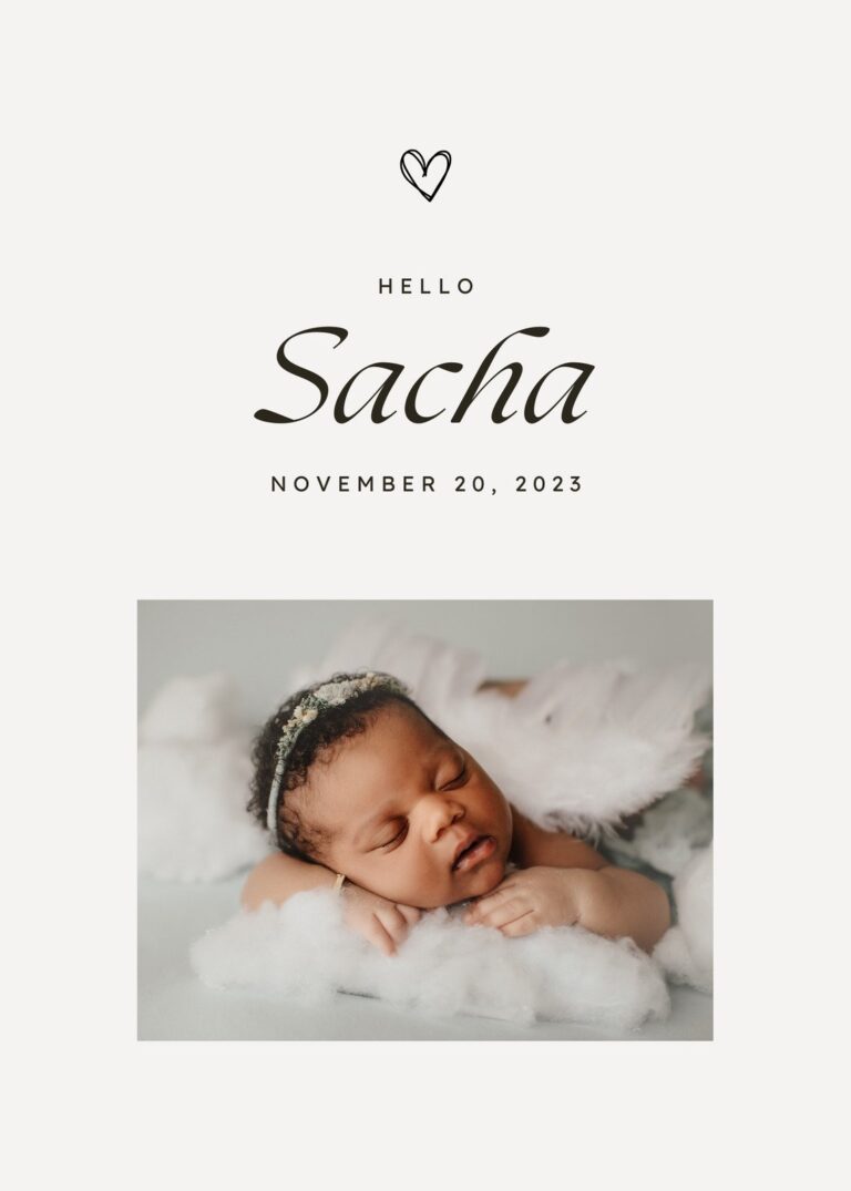 Free Printable Customizable Birth Announcement Templates Canva