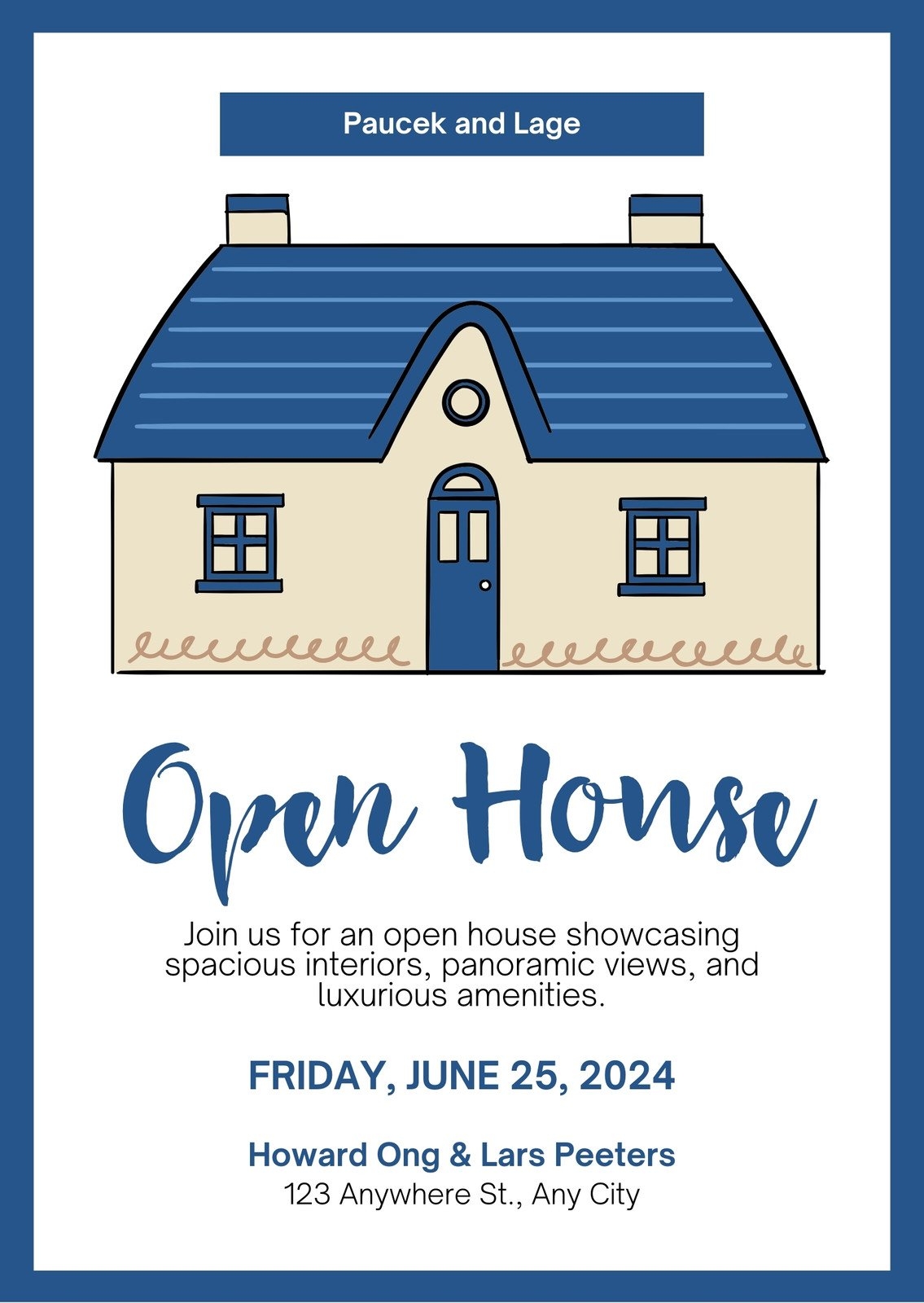 Free Printable Customizable Open House Invitation Templates Canva