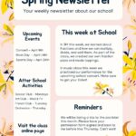 Free Printable Customizable School Newsletter Templates Canva