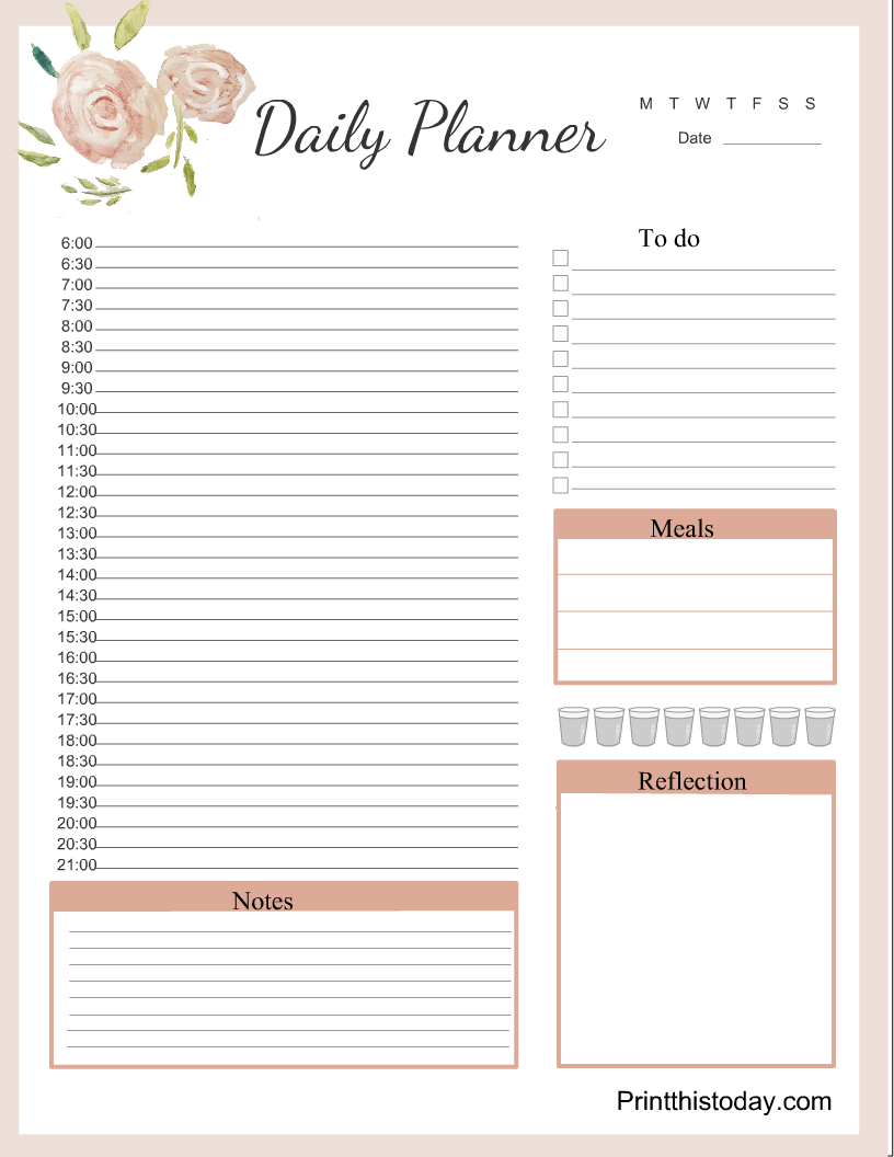 Free Printable Planner Sheets