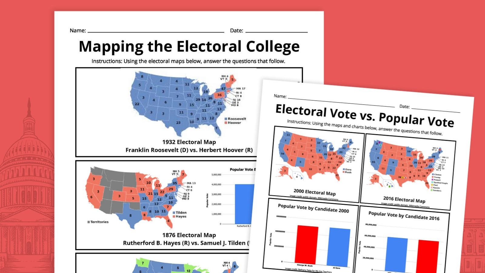 Free Printable Electoral College Map Free Printable Electoral College Map