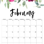 Free Printable Floral Calendar 2026 Paper Trail Design
