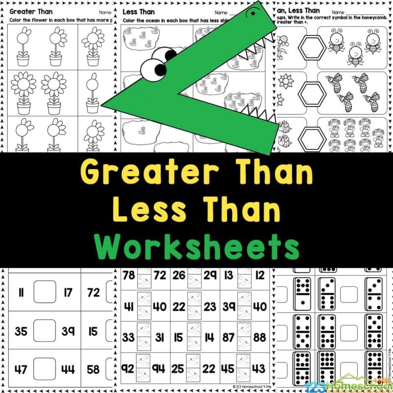 Free Printable Greater Than Less Than Worksheets