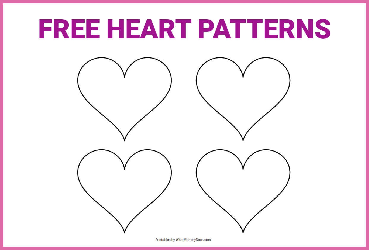 Free Printable Small Heart Template