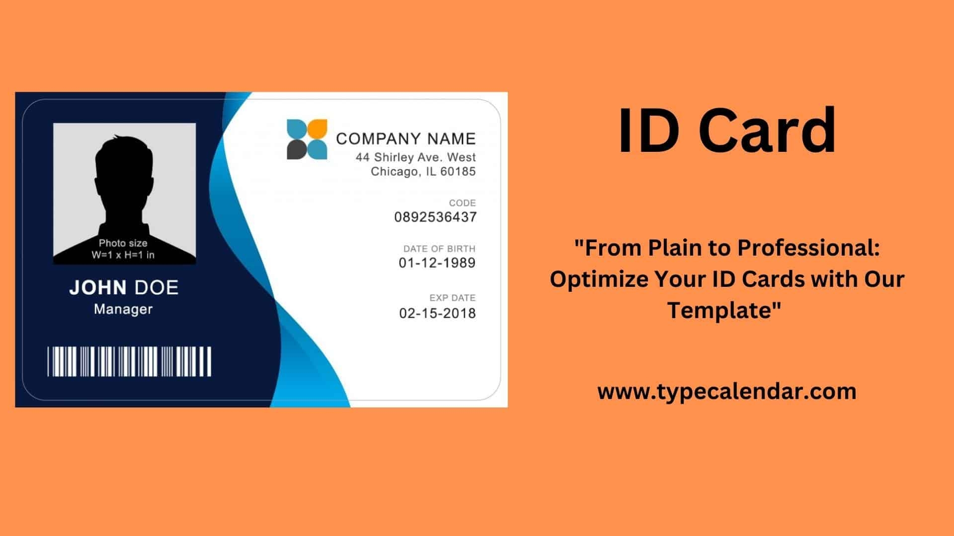 Free Printable Photo Id Template