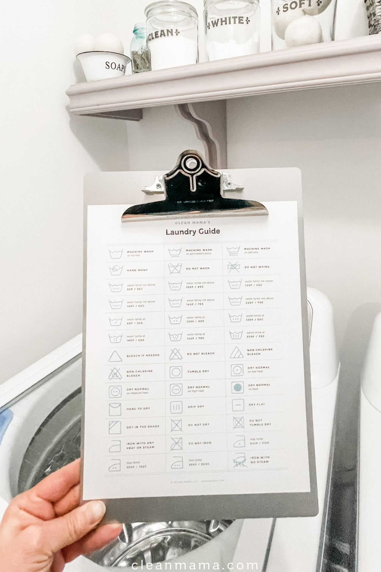 Free Printable Laundry Guide Clean Mama Free Printable Laundry Guide Clean Mama