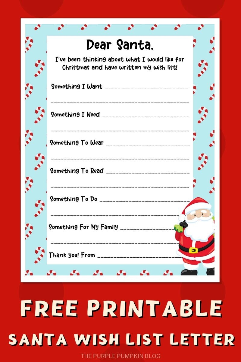 Free Printable Letter To Santa U0026 Envelope Templates 