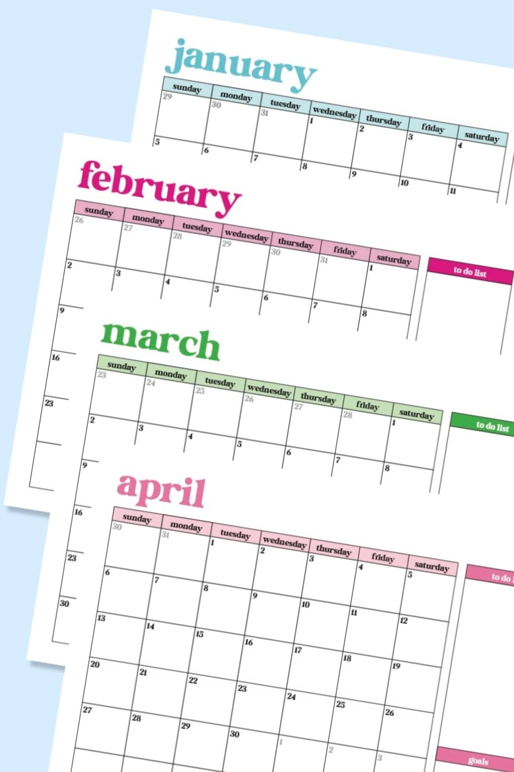 Free Printable Monthly Calendar For 2025 Pineapple Paper Co 
