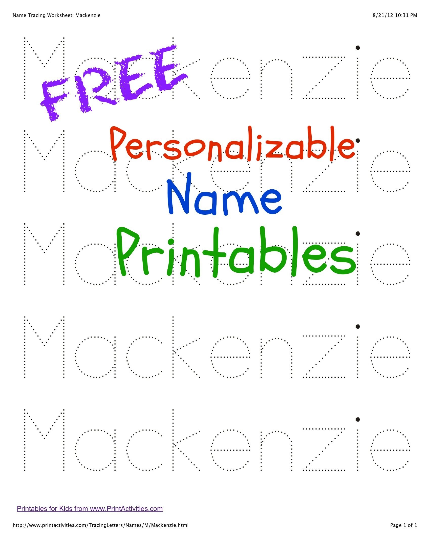 Free Printable Name Tracing Worksheets Preschool Names Name Worksheets Library