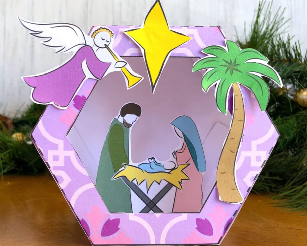 Free Printable Nativity Craft for Preschool U0026 Up Chicken Scratch Diaries