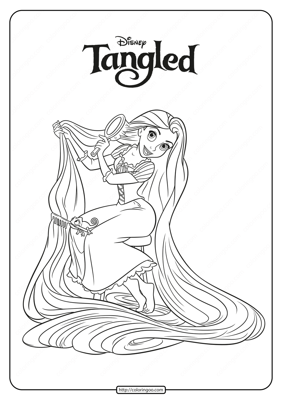 Free Printable Princess Rapunzel Coloring Pages Free Printable Princess Rapunzel Coloring Pages