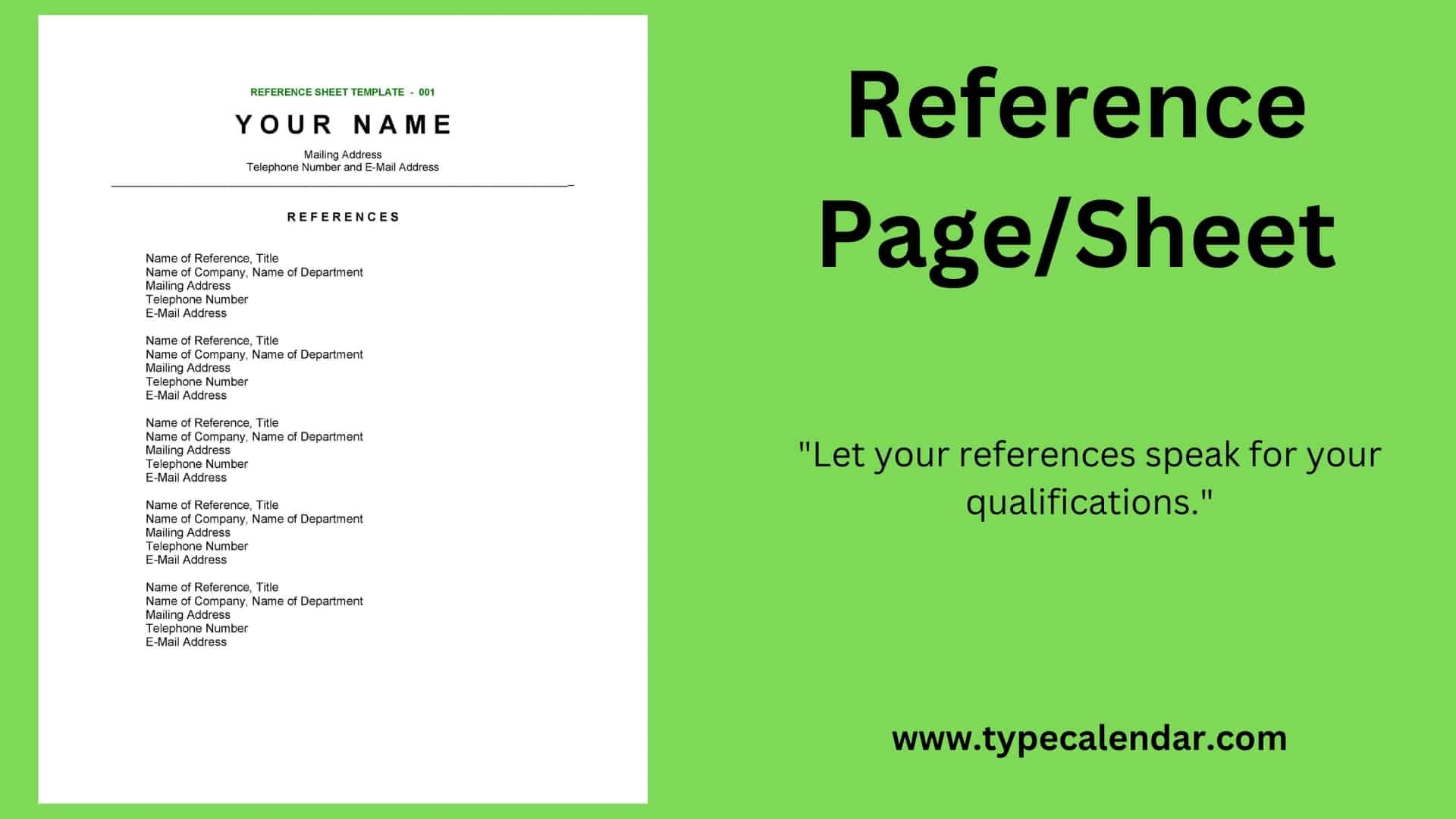 Free Printable Reference Page Sheet Templates PDF Word Resume Free Printable Reference Page Sheet Templates PDF Word Resume