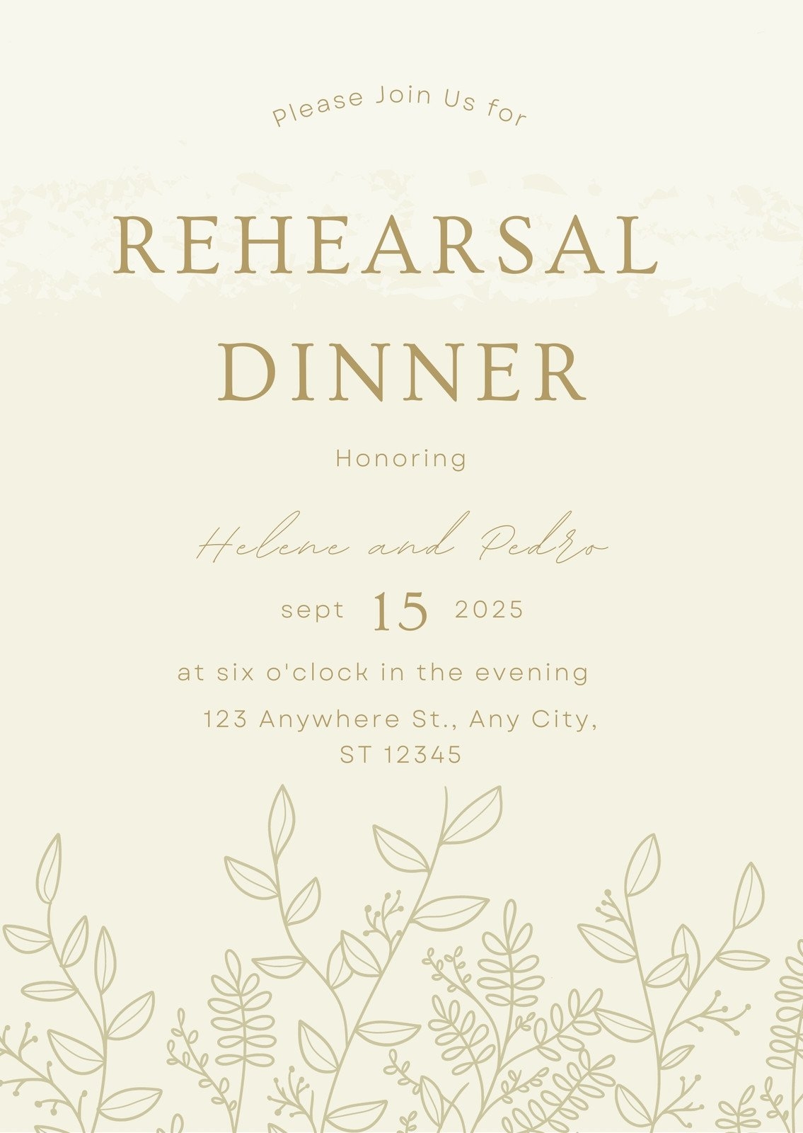 Free Printable Rehearsal Dinner Invitation Templates Canva