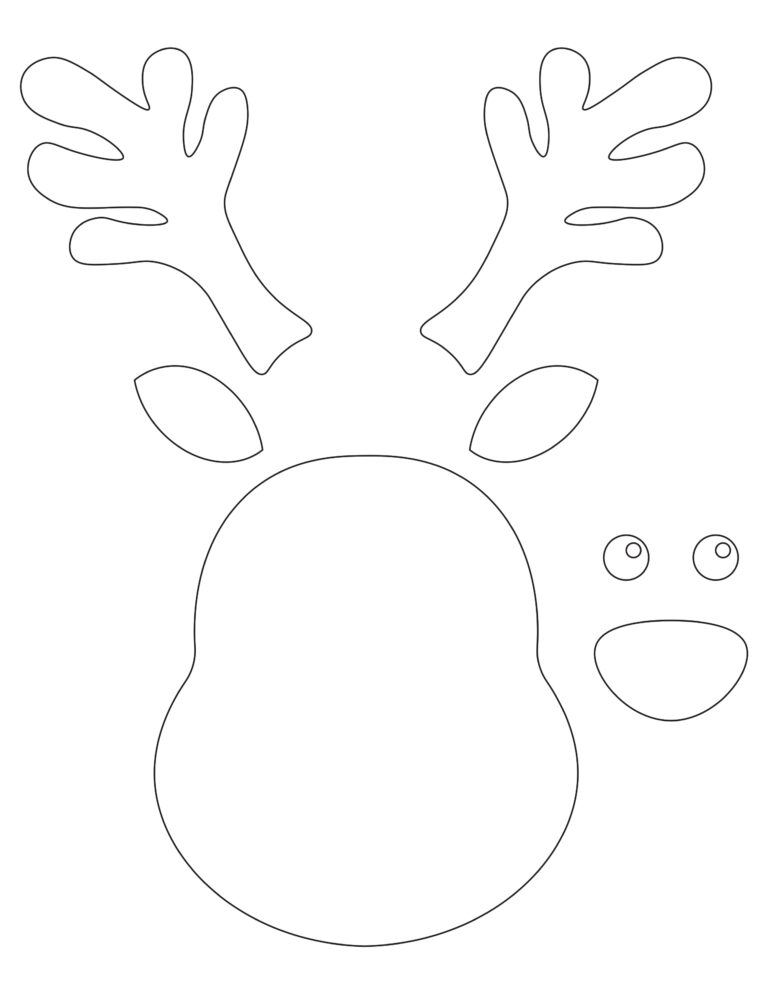 Free Printable Reindeer Head Hotsell Templates