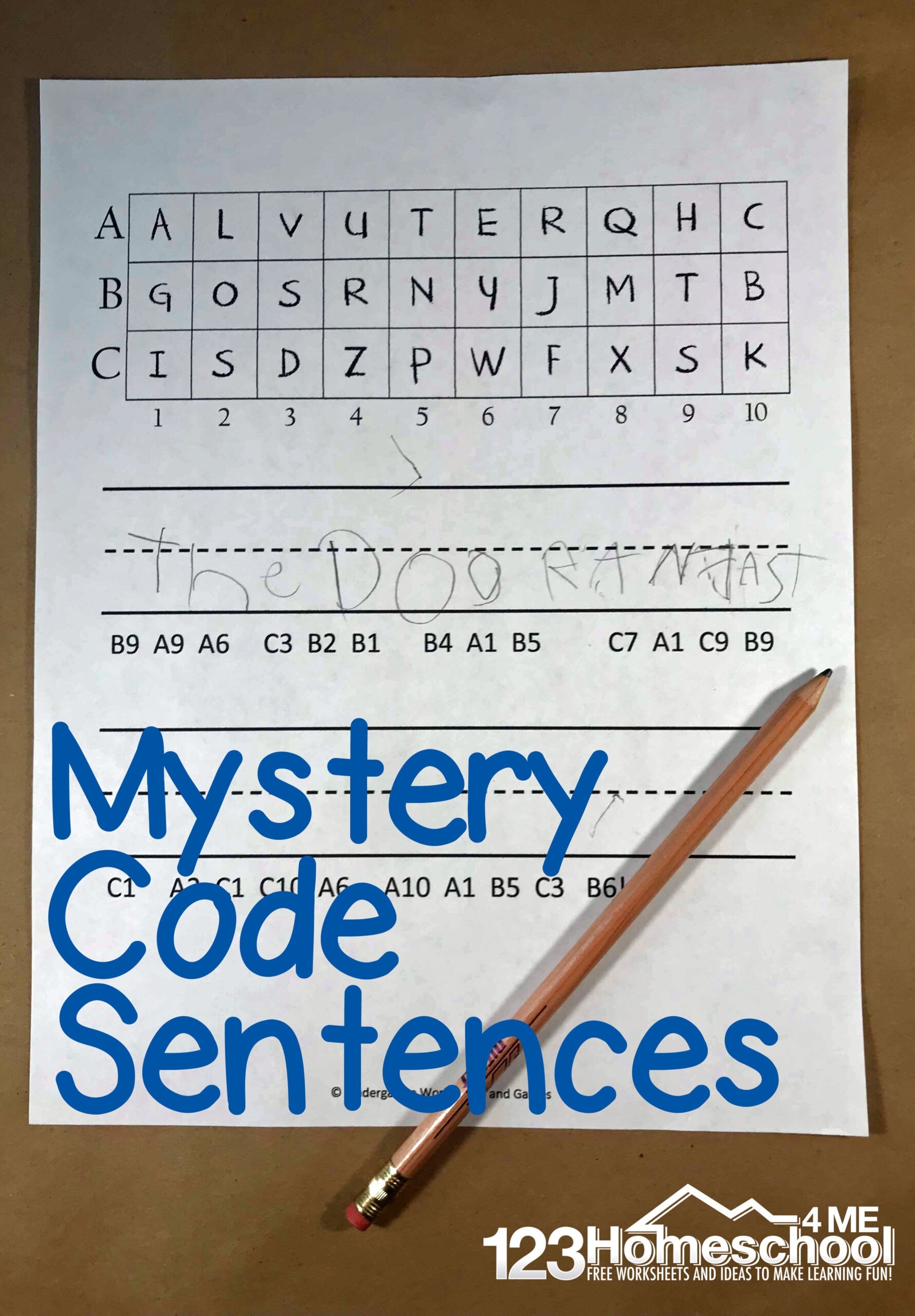 Free Printable Crack The Code Worksheets
