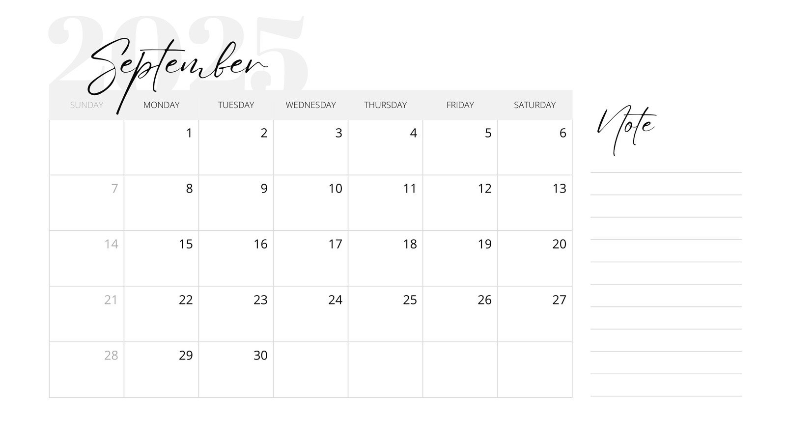 Free-Printable-Calendar September 2025