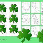 Free Printable Shamrock Templates For Crafts Mrs Merry Worksheets Library