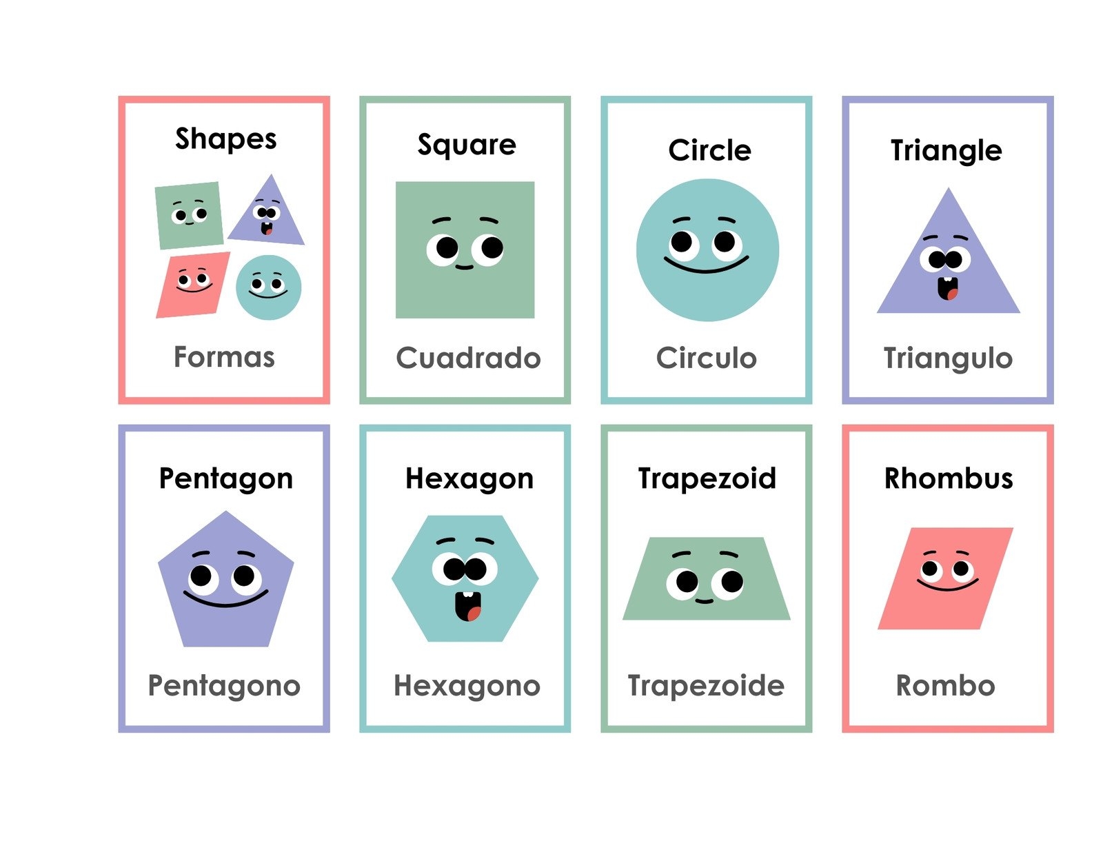 Free Printable Shapes Chart