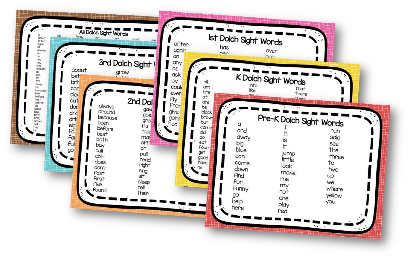 FREE Printable Sight Words List FREE Printable Sight Words List