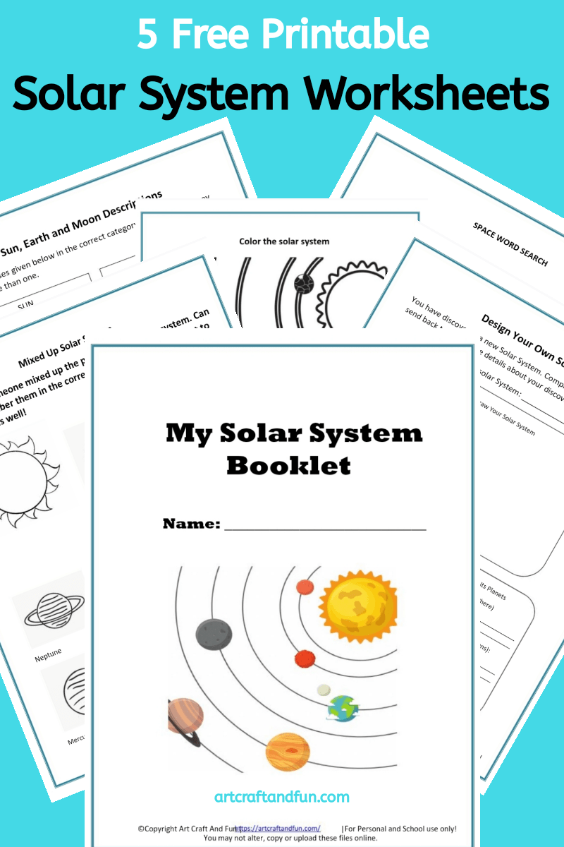 Free Printable Solar System Worksheets For Kids Free Printable Solar System Worksheets For Kids