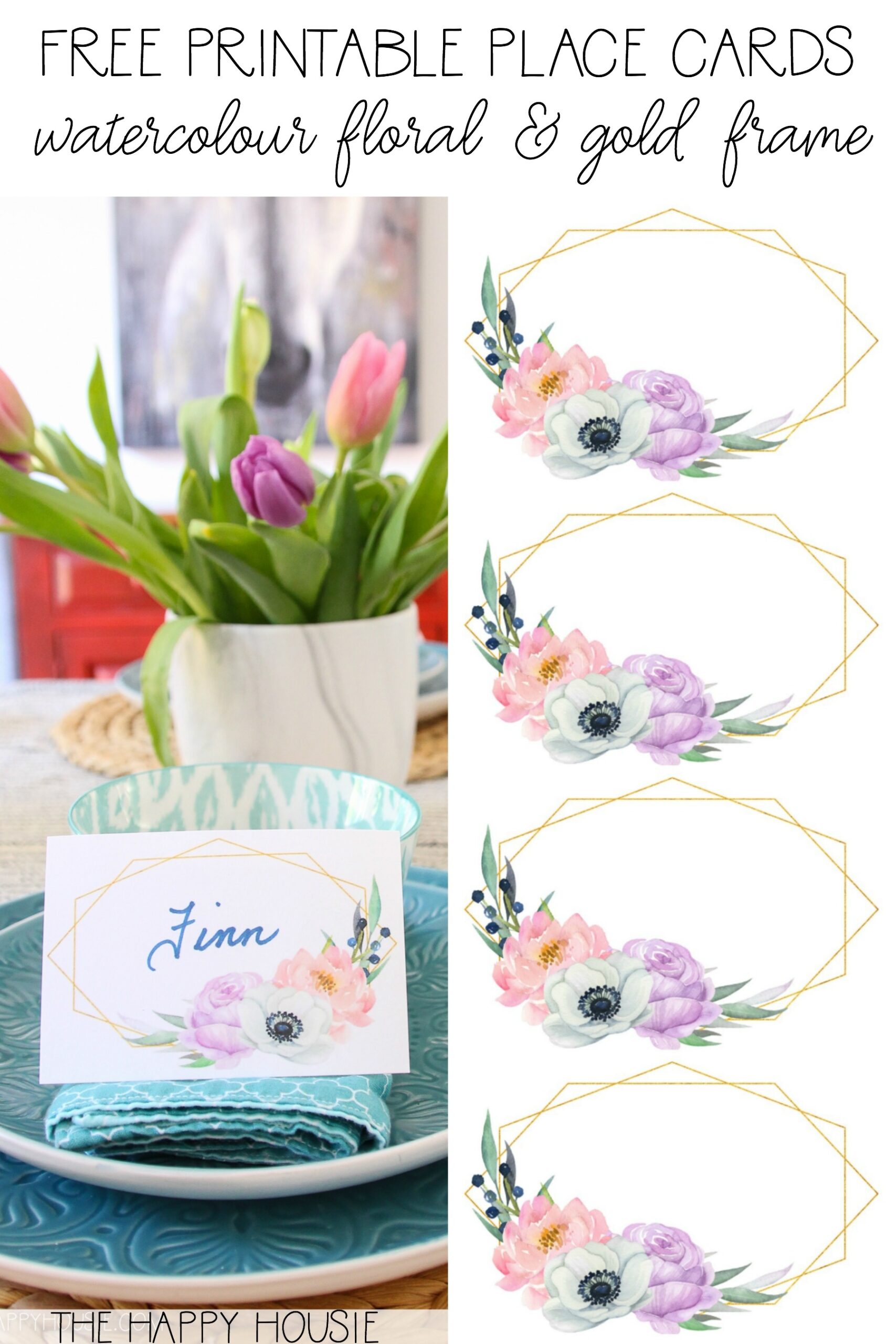 Free Printable Place Cards Templates Wedding