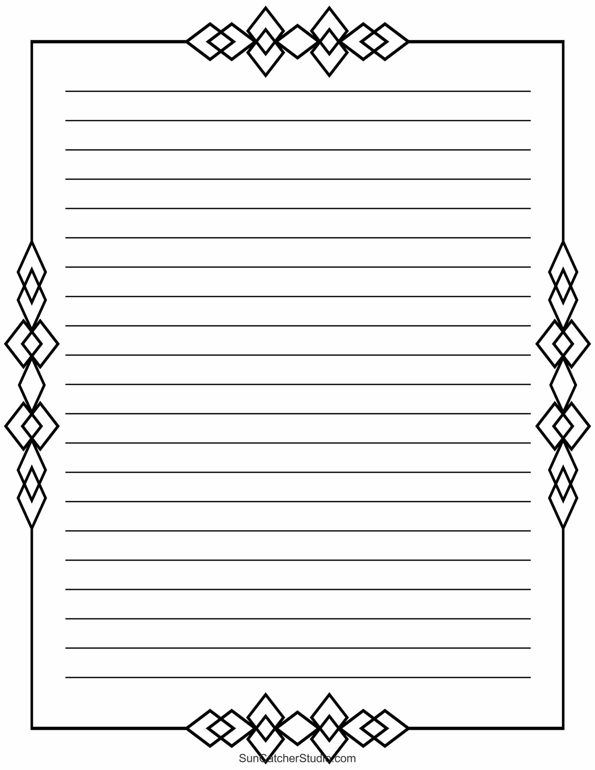 Free Printable Stationery And Lined Letter Writing Paper Free Printables Monograms Design Tools Patterns U0026 DIY Projects