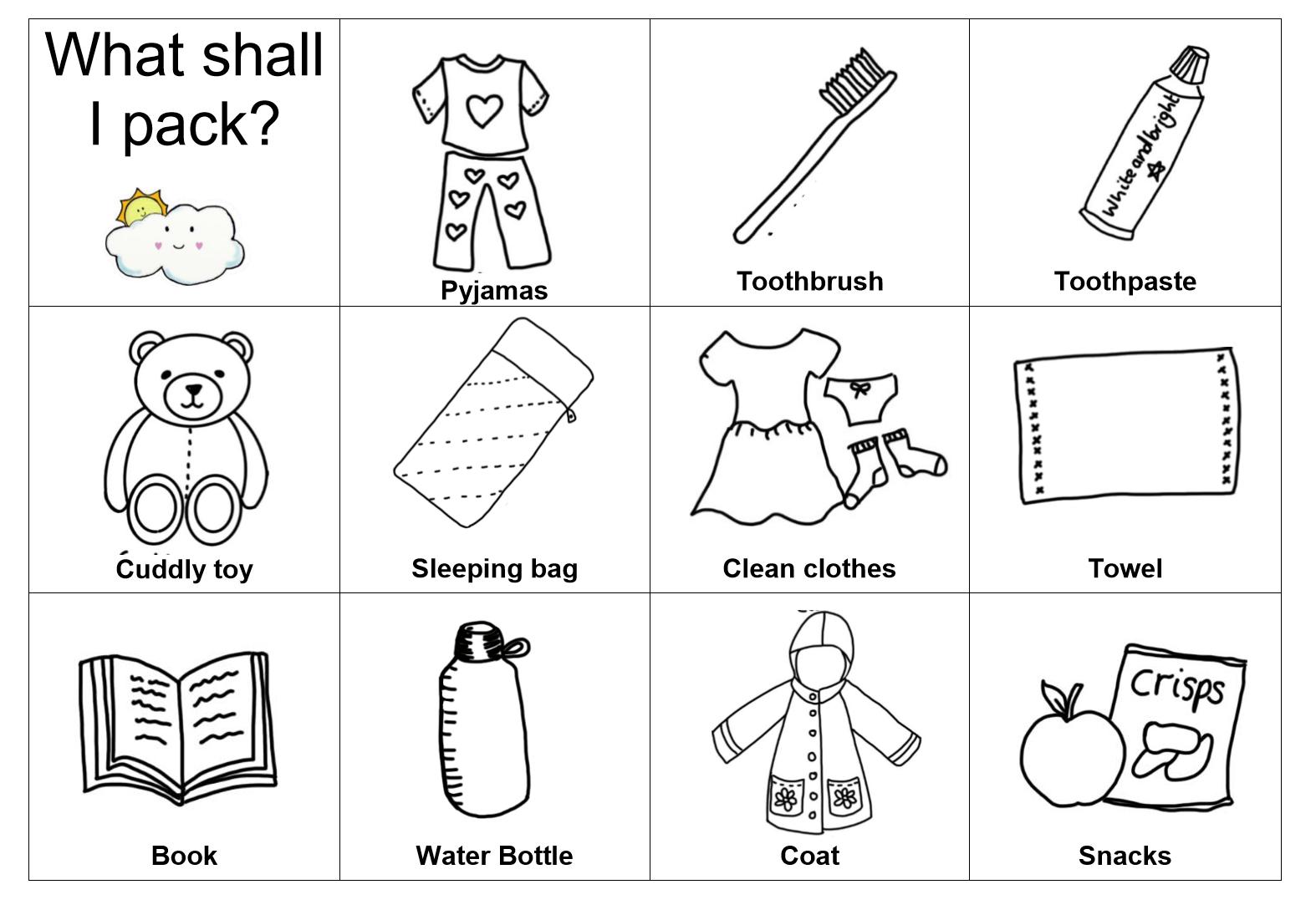 Free Printable Suitcase Packing Activity Make Time Together