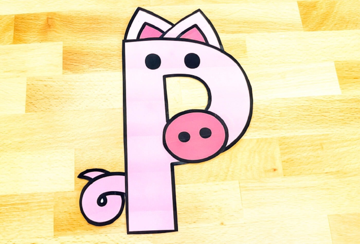 Free Printable Uppercase Letter P Craft 