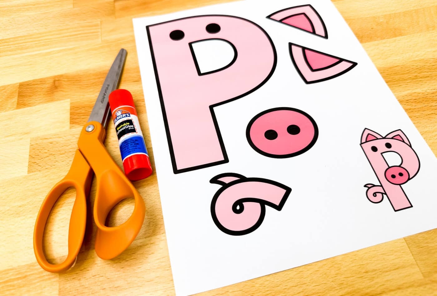 Free Printable Uppercase Letter P Craft 