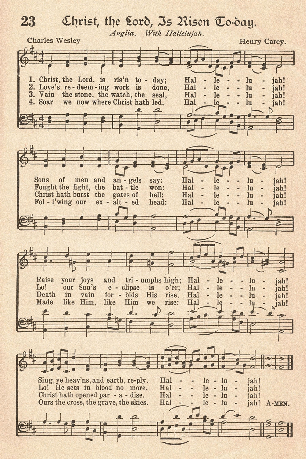 Free Printable Vintage Hymns For Easter Rose Clearfield