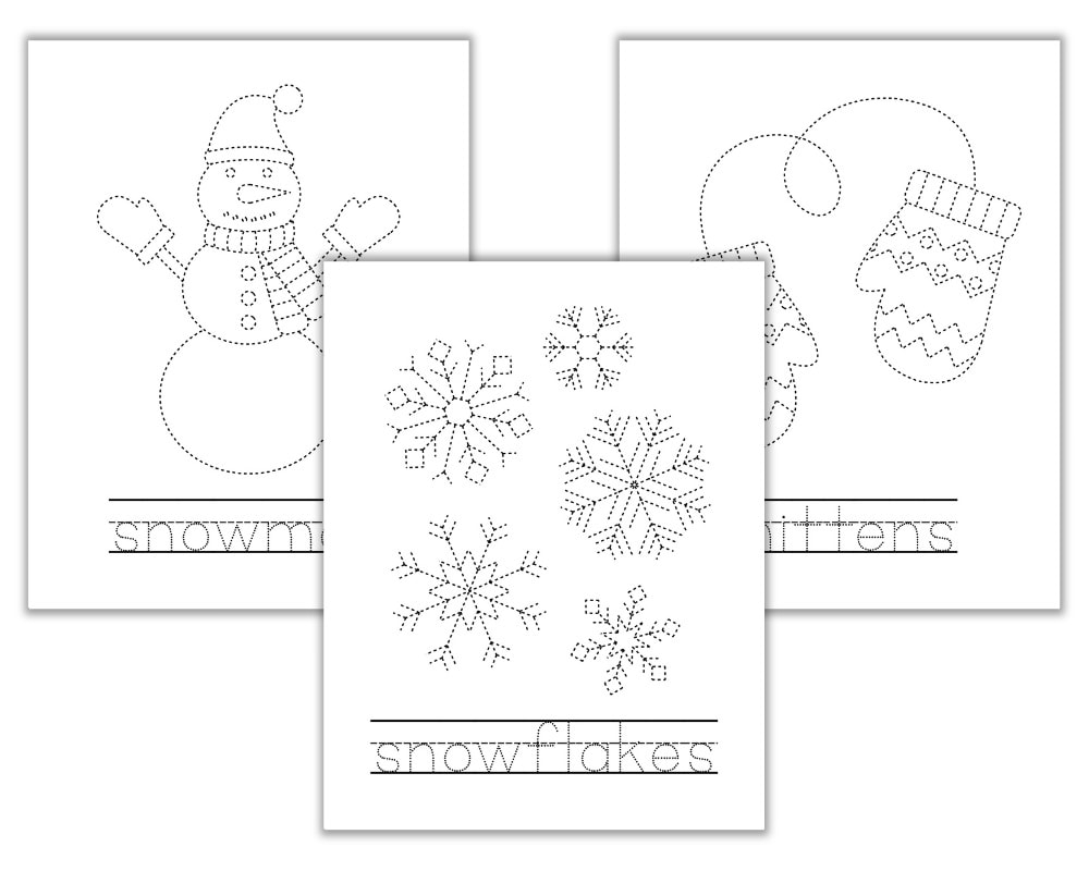 Free Printable Winter Tracing Worksheets For Preschoolers The 