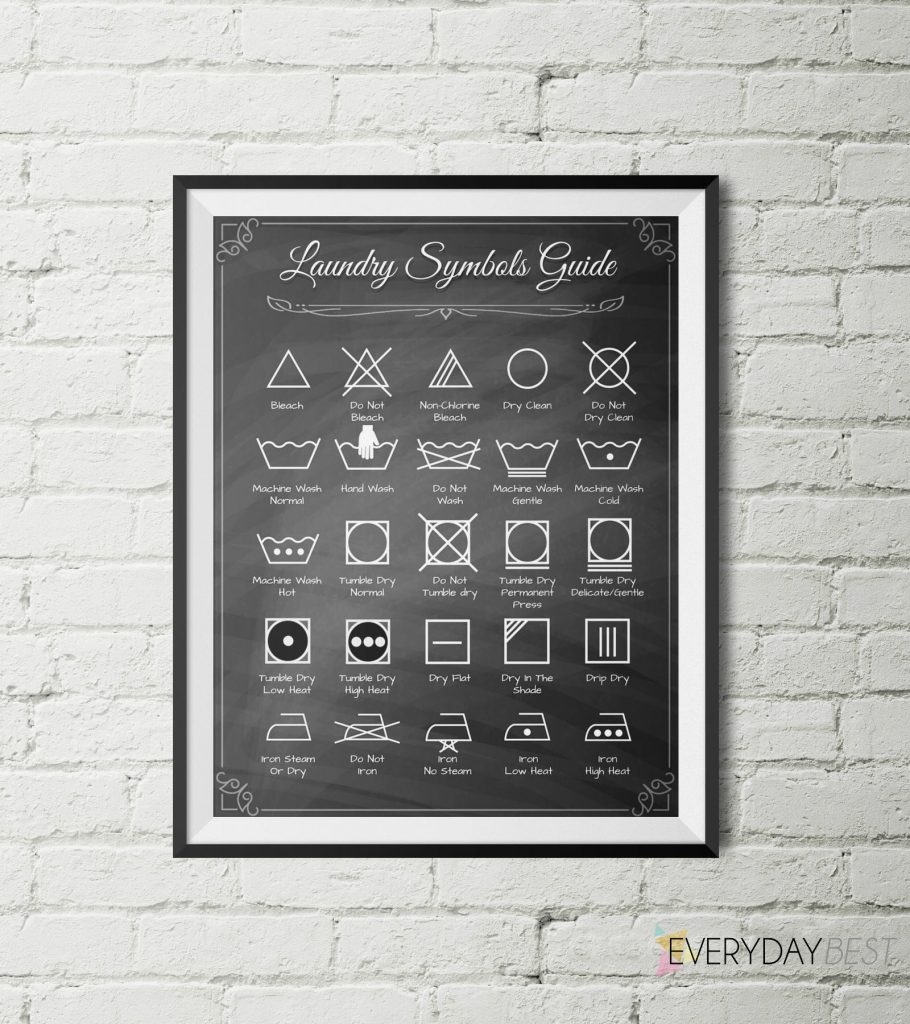 Printable Laundry Symbols Chart Printable Laundry Symbols Chart