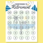 FREE Retirement Countdown Calendar Printable