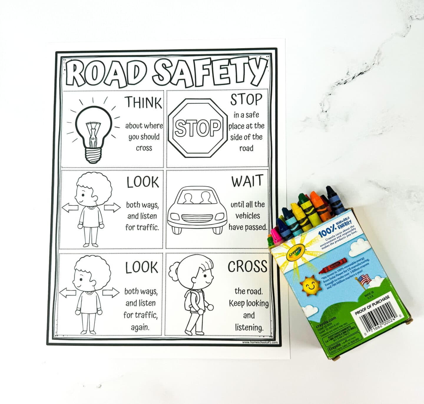 Free Road Safety Worksheet