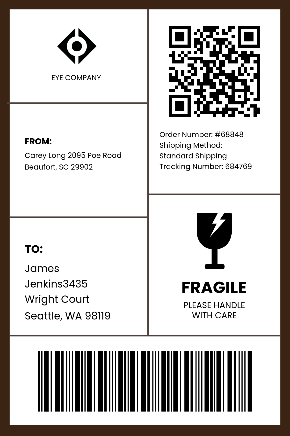 Free Shipping Label Templates Editable And Printable
