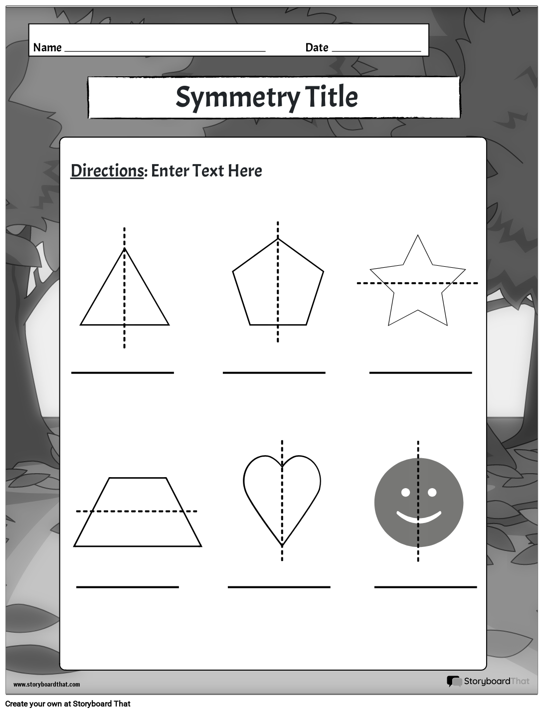 Free Symmetry Worksheets Lines Of Symmetry Worksheets