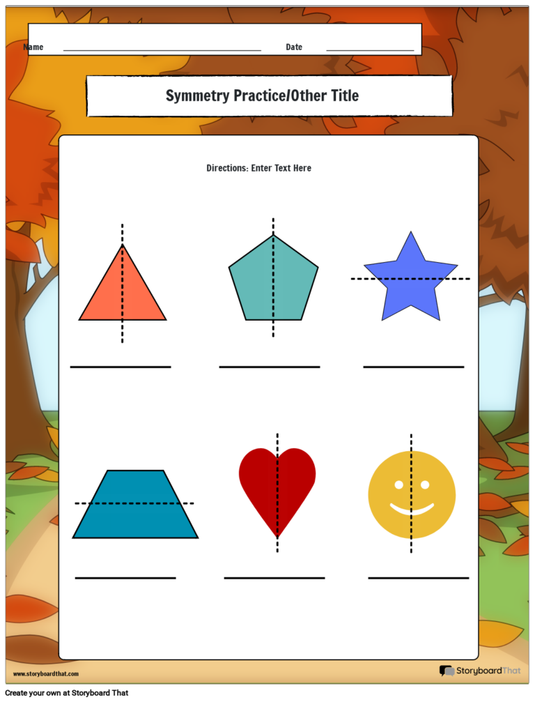 Free Symmetry Worksheets Lines Of Symmetry Worksheets