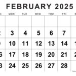 Free U0026 Cute Printable February 2025 Calendar CalendarKart