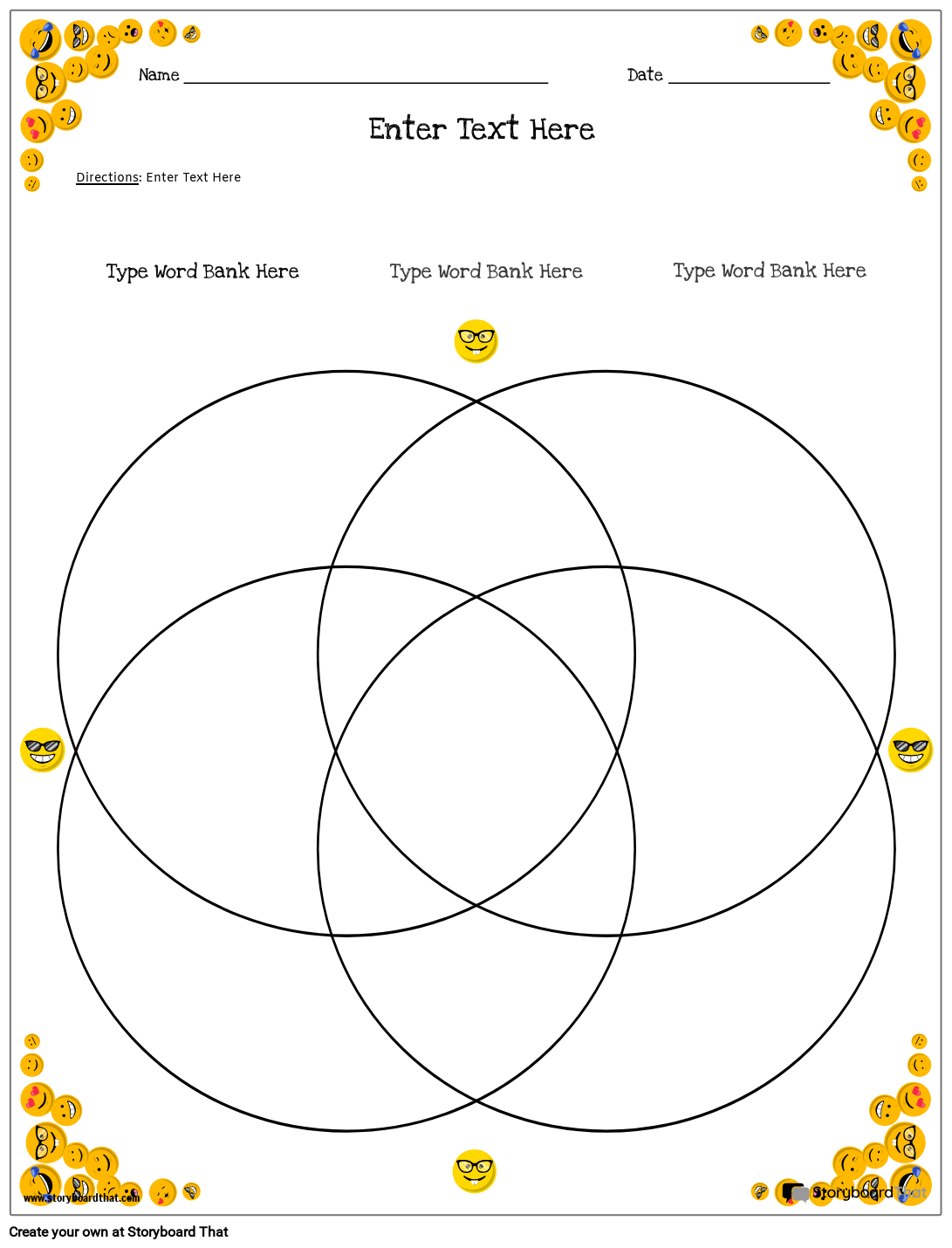 Free Printable Venn Diagram Worksheets