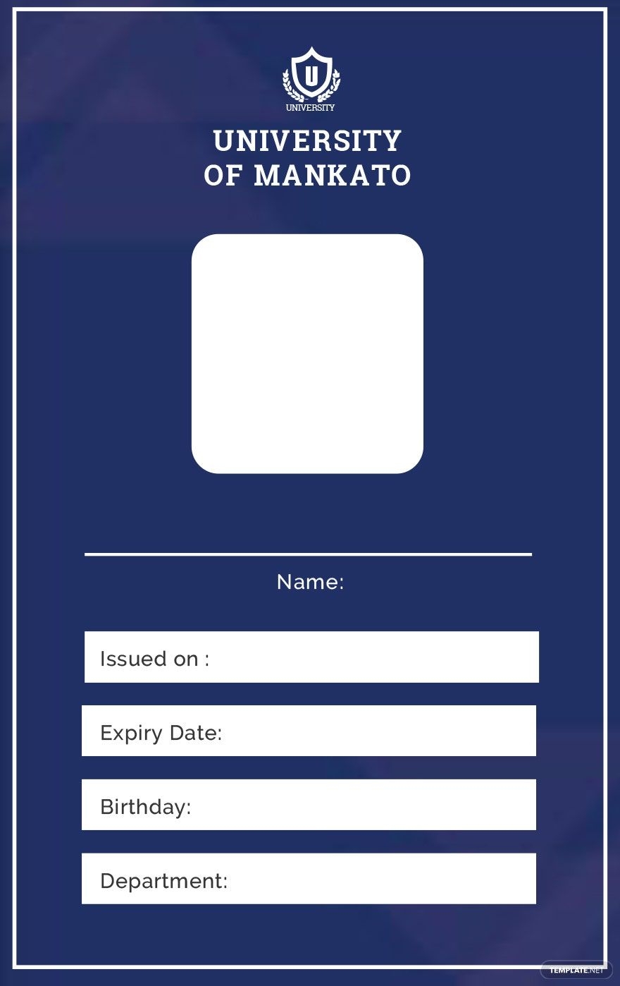 Free Vertical ID Card Templates Editable And Printable